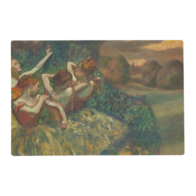 Edgar Degas Four Dancers Impressionist Placemat (Front)