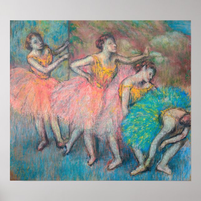 Edgar Degas - Four Dancers Poster (Front)