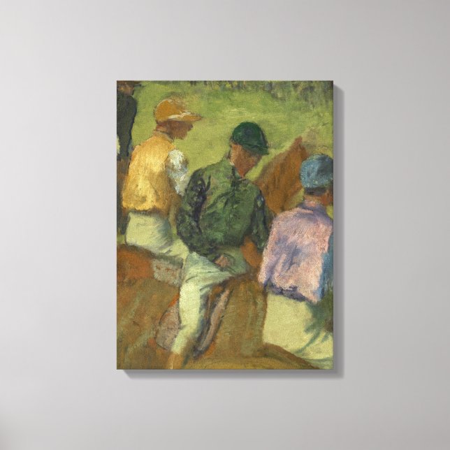 Edgar Degas | Four Jockeys Canvas Print (Front)