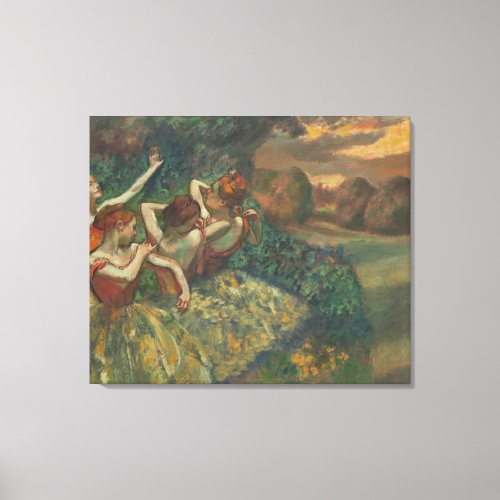 Edgar Degas  Four Seasons in the One Head c1590 Canvas Print