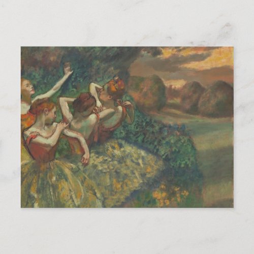 Edgar Degas  Four Seasons in the One Head c1590 Postcard