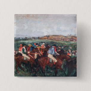 Edgar Degas - Gentlemen Race Button
