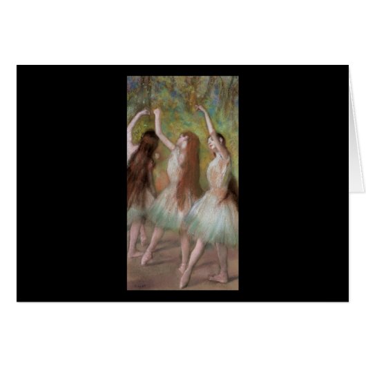 Edgar Degas Green Dancers Cards (Front Horizontal)