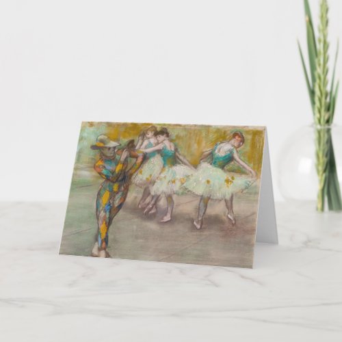 Edgar Degas _ Harlequin Dance Card