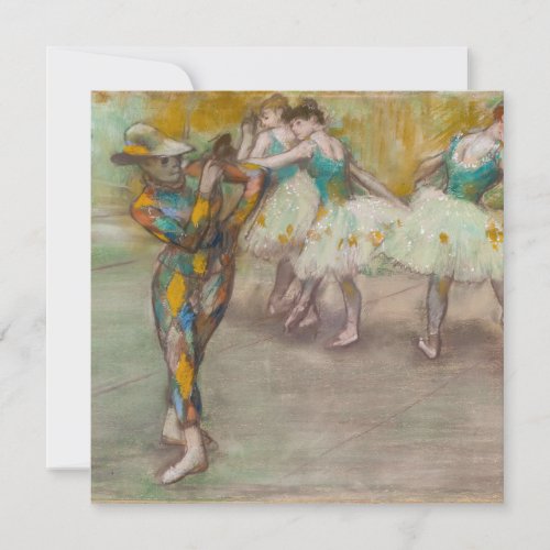 Edgar Degas _ Harlequin Dance Invitation