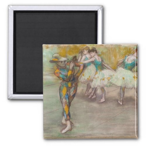 Edgar Degas _ Harlequin Dance Magnet