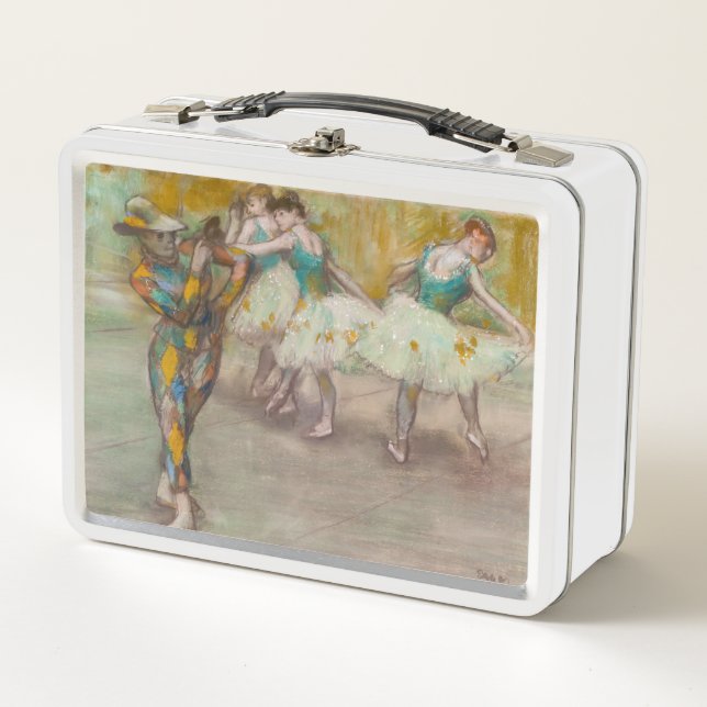 Edgar Degas - Harlequin Dance Metal Lunch Box (Front)