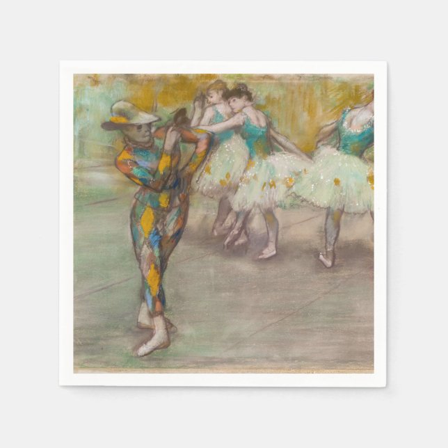 Edgar Degas - Harlequin Dance Napkins (Front)