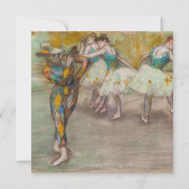 Edgar Degas - Harlequin Dance Thank You Card (Front)