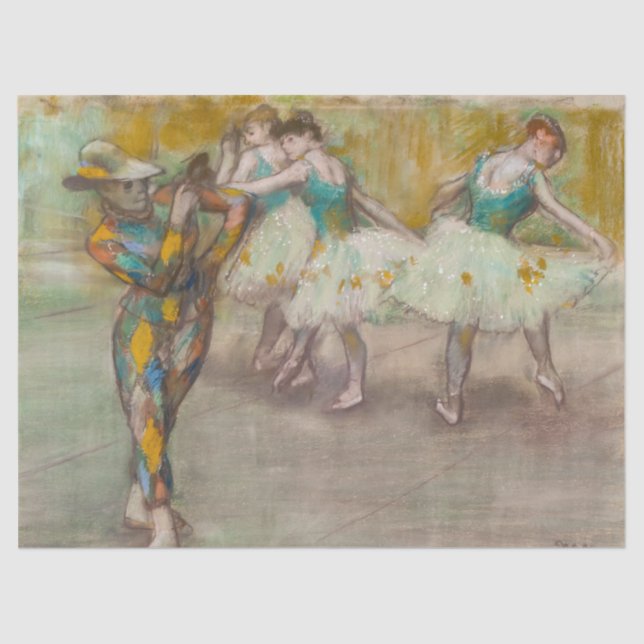 Edgar Degas - Harlequin Dance Tissue Paper (Front)