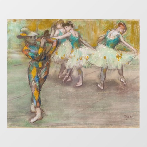 Edgar Degas _ Harlequin Dance Window Cling