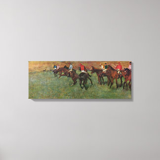 Edgar Degas - horse race before the start Canvas Print
