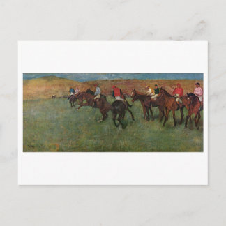 Edgar Degas - Horse Racing before Start 1878-80 Postcard