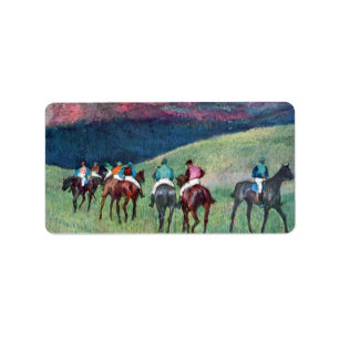 Edgar Degas - Horse racing -The training Label