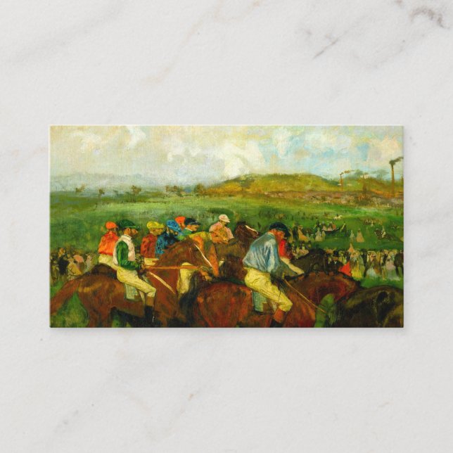 Edgar Degas Horseback Riding Enclosure Card (Front)