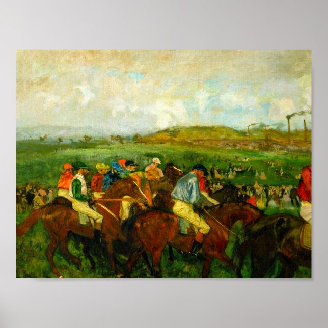 Edgar Degas Horseback Riding Poster (Front)