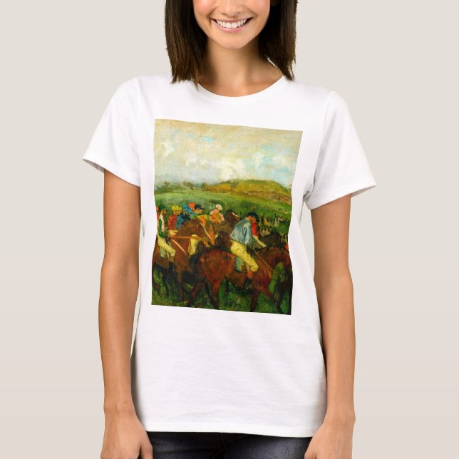 Edgar Degas Horseback Riding T-Shirt (Front)