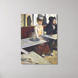Edgar Degas In a Cafe, or The Absinthe Canvas Print