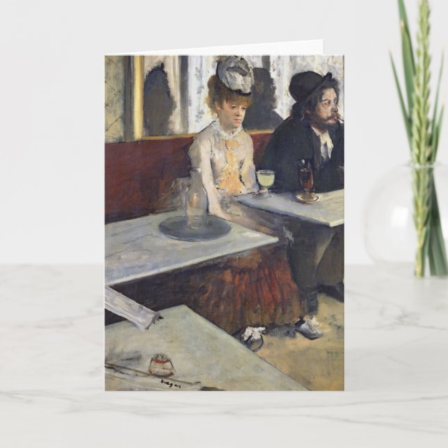 Edgar Degas | In a Cafe, or The Absinthe Card (Front)