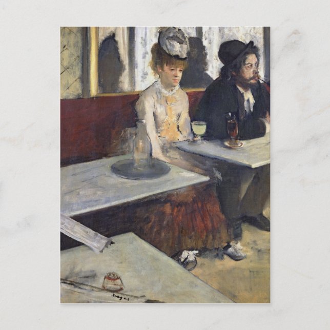 Edgar Degas | In a Cafe, or The Absinthe Postcard (Front)