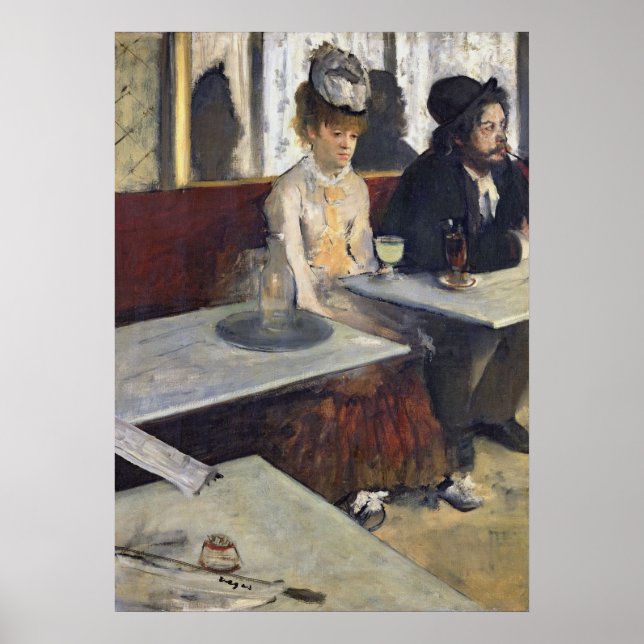 Edgar Degas | In a Cafe, or The Absinthe Poster (Front)