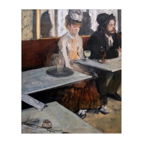 Edgar Degas _ In a Cafe  The Absinthe Acrylic Print