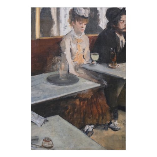Edgar Degas _ In a Cafe  The Absinthe Faux Canvas Print