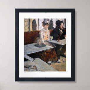 Edgar Degas - In a Cafe / The Absinthe Framed Art