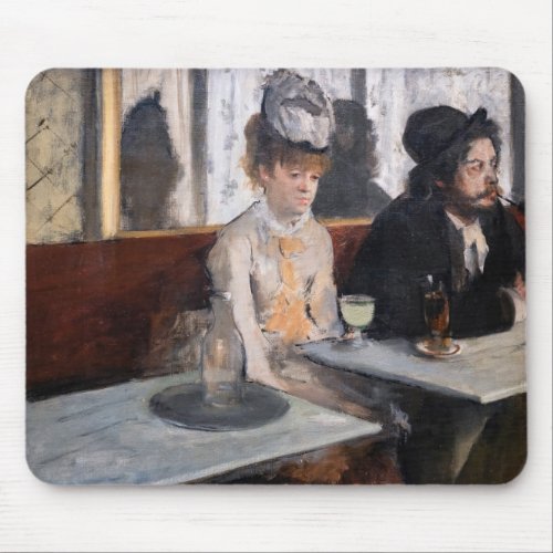 Edgar Degas _ In a Cafe  The Absinthe Mouse Pad
