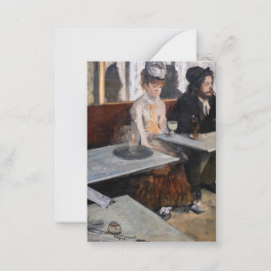 Edgar Degas - In a Cafe / The Absinthe Note Card