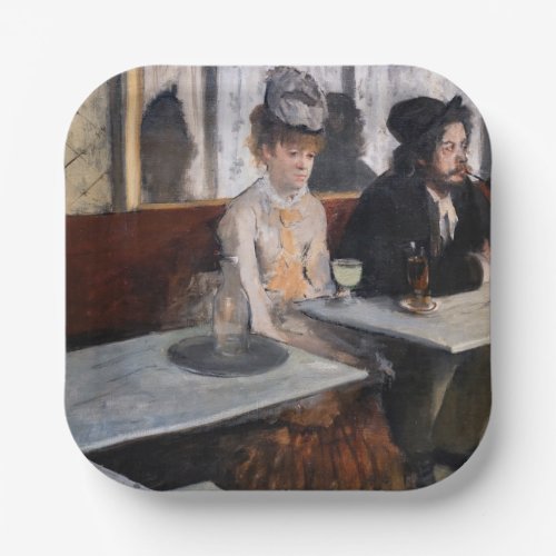 Edgar Degas _ In a Cafe  The Absinthe Paper Plates