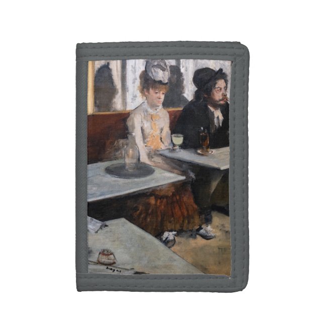 Edgar Degas - In a Cafe / The Absinthe Trifold Wallet (Front Vertical)