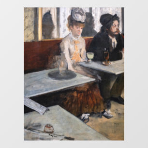 Edgar Degas - In a Cafe / The Absinthe Window Cling