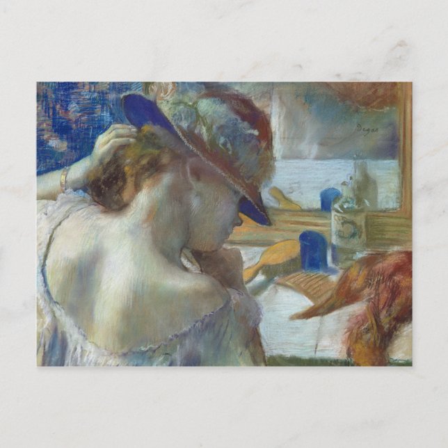 Edgar Degas | In Front of the Mirror, 1889 Postcard (Front)