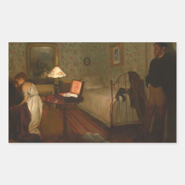Edgar Degas - Interior Rectangular Sticker (Front)