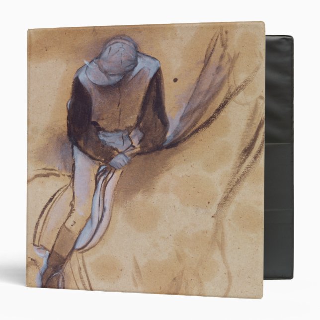 Edgar Degas | Jockey flexed forward standing Binder (Front/Inside)