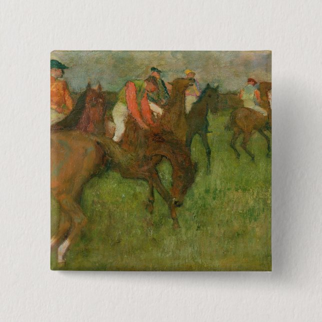 Edgar Degas | Jockeys, 1886-90 Button (Front)