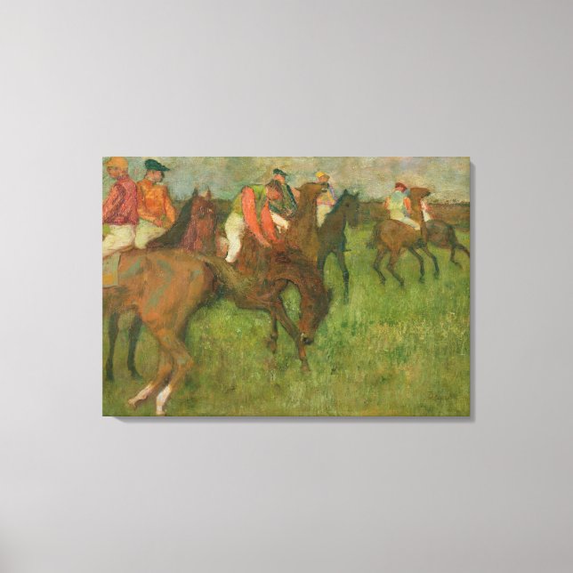 Edgar Degas | Jockeys, 1886-90 Canvas Print (Front)