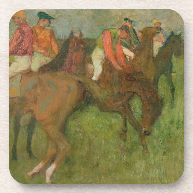 Edgar Degas | Jockeys, 1886-90 Drink Coaster (Front)