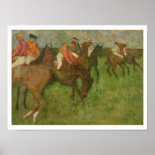 Edgar Degas Jockeys, 1886-90 Poster