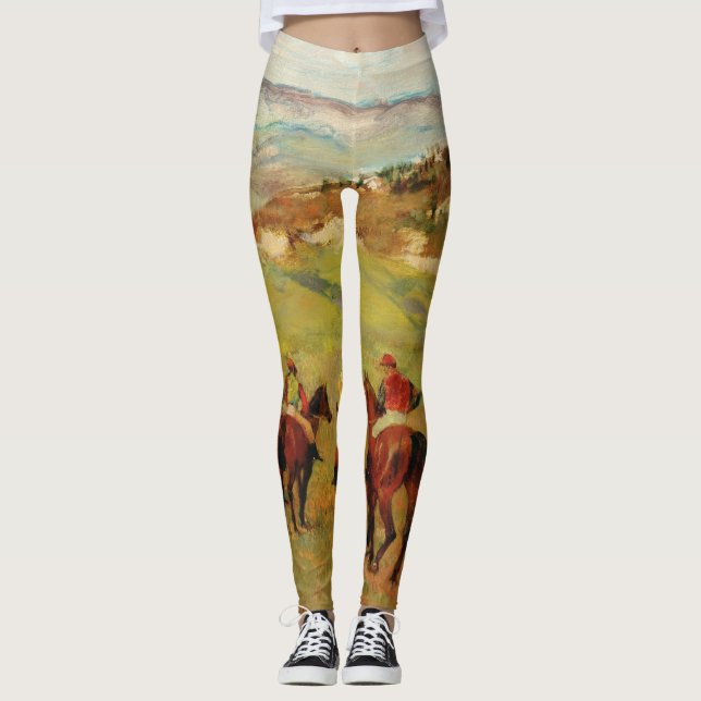 Edgar Degas - Jockeys On Horseback Leggings (Front)