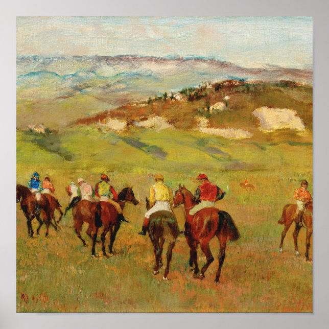 Edgar Degas - Jockeys On Horseback Poster (Front)