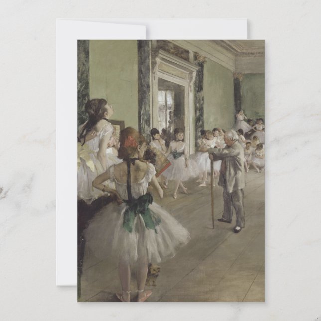 Edgar Degas - La Class de danse Invitation (Front)