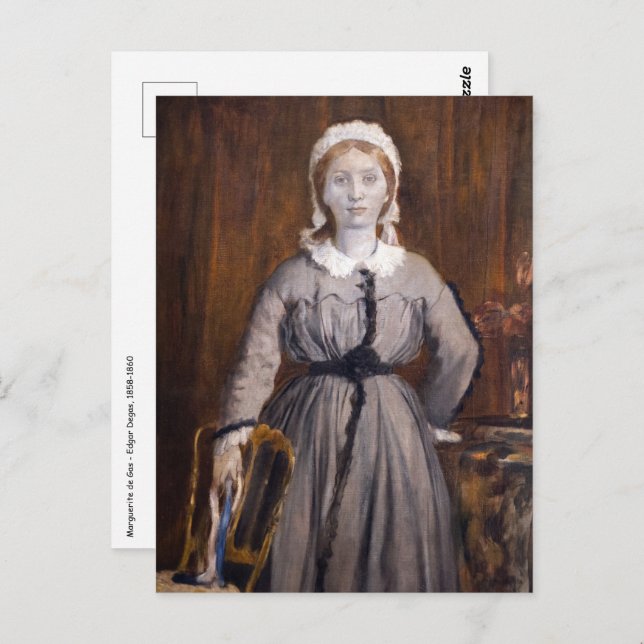 Edgar Degas - Marguerite de Gas Postcard (Front/Back)