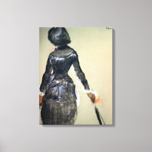 Edgar Degas Mary Cassatt at the Louvre Canvas Print