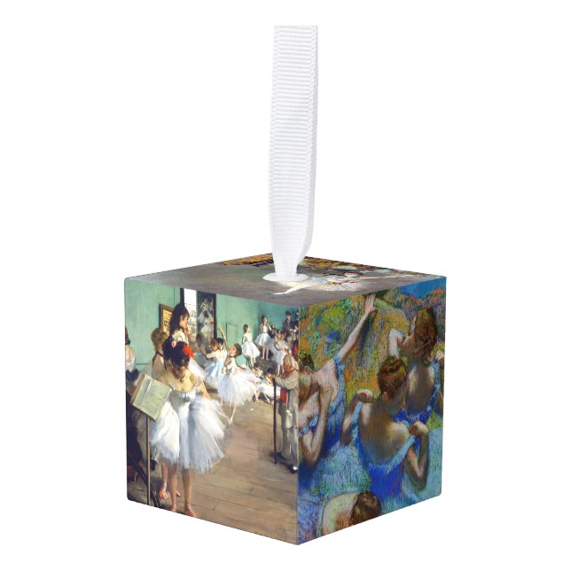 Edgar Degas - Masterpieces Selection Cube Ornament (Front Angled)