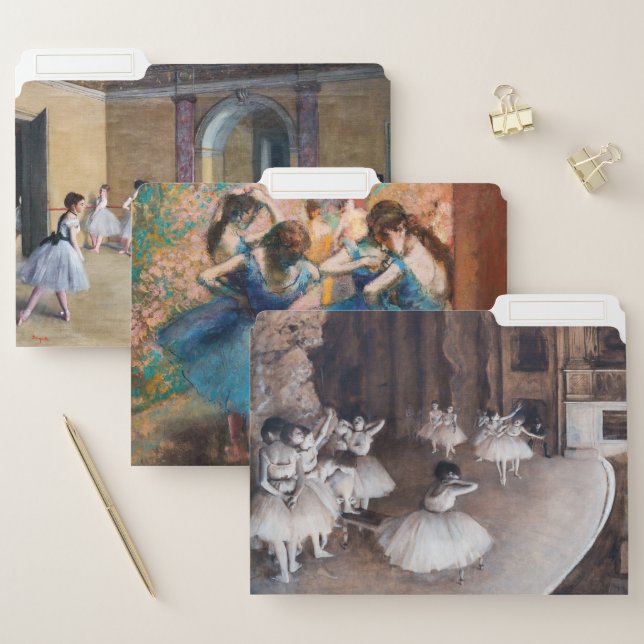 Edgar Degas - Masterpieces Selection File Folder (Set)