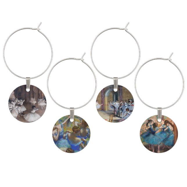 Edgar Degas - Masterpieces Selection Wine Charm (Staggered)