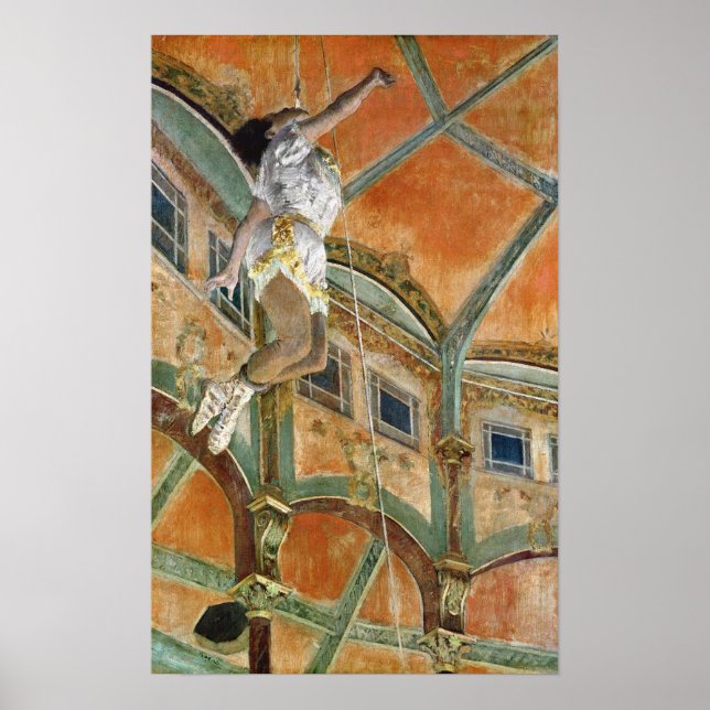 Edgar Degas | Miss La la at the Cirque Fernando Poster (Front)