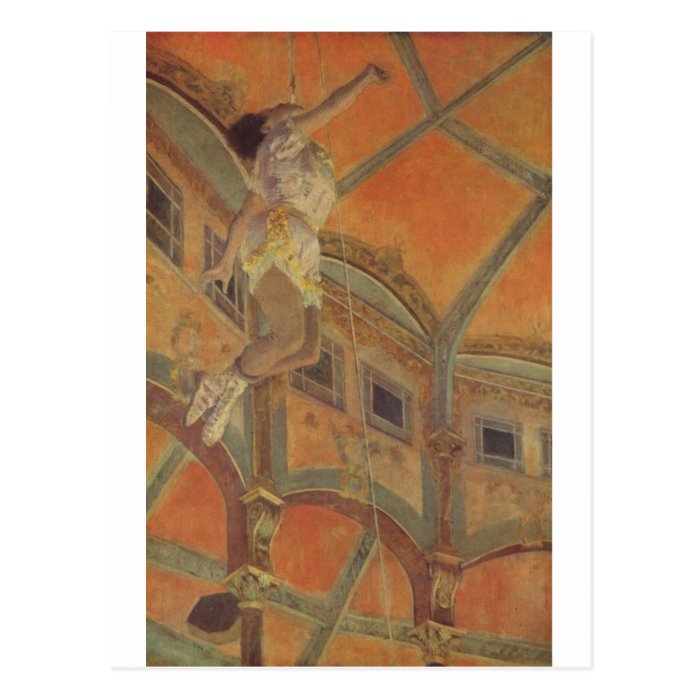 Edgar Degas   Ms Lala Circus Fernando 1879 trapeze Postcards